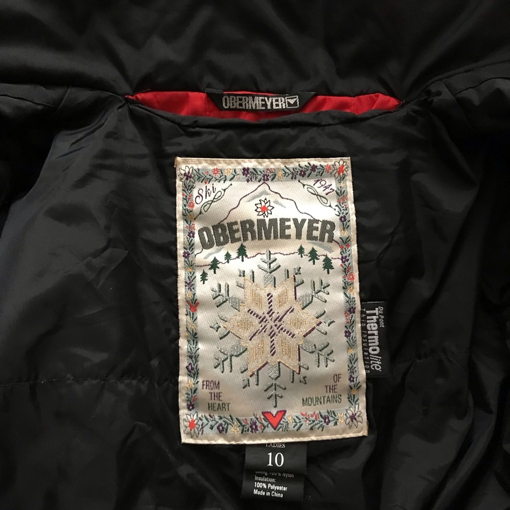 Obermeyer Red Thermo Lite Ski Jacket - Picture 9 of 10